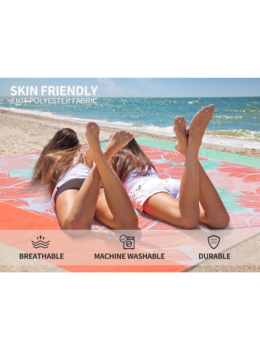 Extra Large Sandproof Beach Blanket - Picture 5 of 8